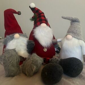 Three Christmas Gnomes